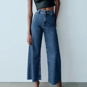 High Waisted ZW Marine Straight Jean Zara